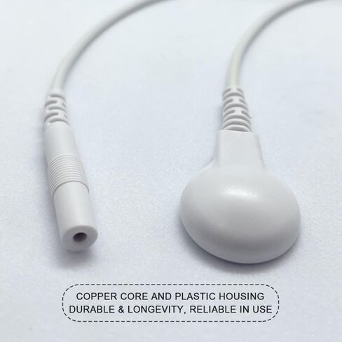 4 Pcs Electrode Lead Wire Adapters, Convert 2mm Pin to 3.5mm Snap - Compatible with TENS, EMS, IF Units in Kuwait