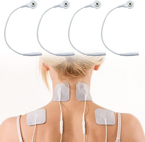 4 Pcs Electrode Lead Wire Adapters, Convert 2mm Pin to 3.5mm Snap - Compatible with TENS, EMS, IF Units in Kuwait