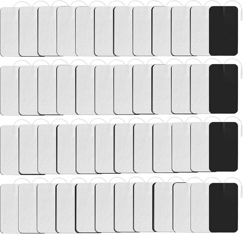 24 Pieces LOVMAYZ DL Self-Adhesive Electrode TENS Unit Replacement Cutaneous Electrode Pads,Reusable Electrodes, Sticky, Compatible with AUVON, TENS 7000 and Other TENS/EMS Devices in Kuwait