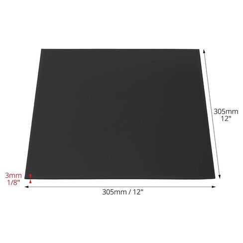 QWORK Rubber Sheet Roll, Solid Rubber Gasket Strip, 12" W x 12" L 1/8" Thick, for Sealing, Bumpers, Weather Stripping, DIY Gaskets, Crafts, Flooring in Saudi Arabia