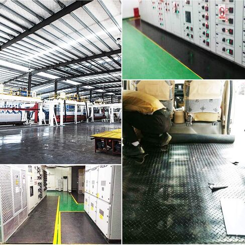 DGSL Neoprene Rubber Strips 4" W x 1/8" T x 10' L, Solid Rubber Sheets, Rolls & Strips Use for Gaskets DIY Material, Pads, Crafts, Weather Stripping, Flooring, Black in Kuwait