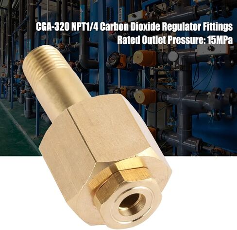 صمولة وفوهة مدخل منظم ثاني أكسيد الكربون CGA-320 المزود بغسالة in Kuwait