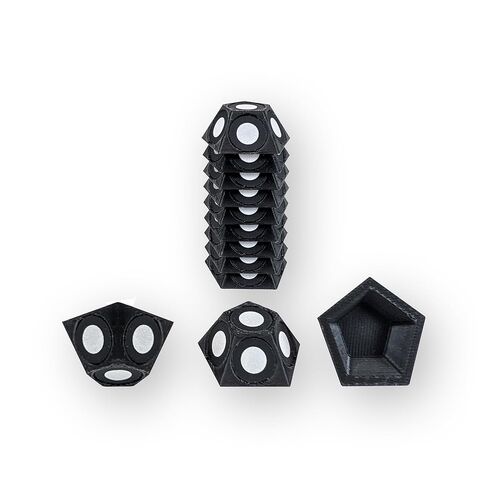 12 Piece Multi-Angle Marker 6 Sided Set: 3D Scanner 6mm Dots, 3D Scanning Spray & 3D Scanner Turntable Compatible, Accurate Tracking Markers, 3D Tracking Dot Reference Point Markers for 3D Scanning in Saudi Arabia
