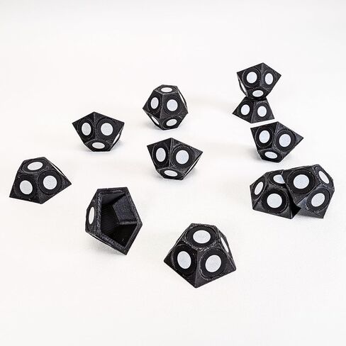 12 Piece Multi-Angle Marker 6 Sided Set: 3D Scanner 6mm Dots, 3D Scanning Spray & 3D Scanner Turntable Compatible, Accurate Tracking Markers, 3D Tracking Dot Reference Point Markers for 3D Scanning in Saudi Arabia