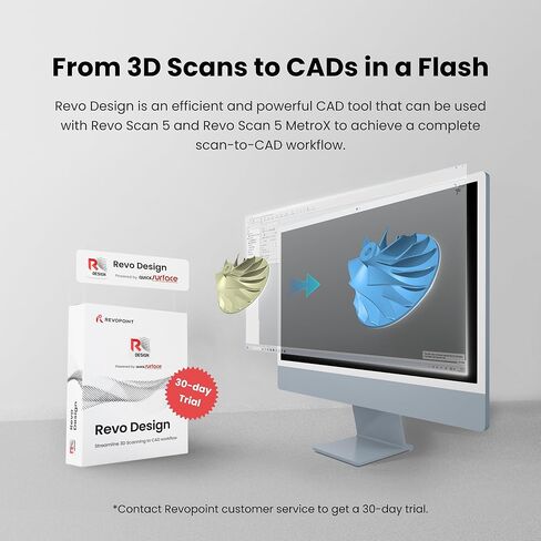 ماسح ضوئي Revopoint Range 2 ثلاثي الأبعاد للطباعة ثلاثية الأبعاد، مسح نموذجي بالألوان الكاملة، يدعم مسح الأجسام الكبيرة لوجه الجسم، ويدعم Win/Android/iOS/macOS in Kuwait