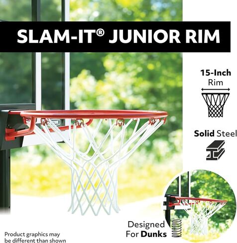 Lifetime Youth Portable Basketball Hoop, Adjustable Height 5.5-7.5 Ft, 30-Inch Shatterproof Fusion Backboard in Saudi Arabia