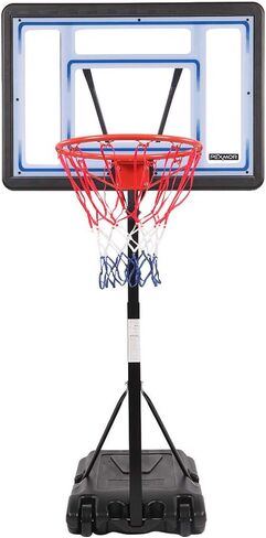 PEXMOR Pool Basketball Hoop & vplleyball بجانب حمام السباحة، محمول لحمام السباحة، حامل خلفي لكرة السلة المائية المطورة لحمام السباحة الداخلي والخارجي in Kuwait