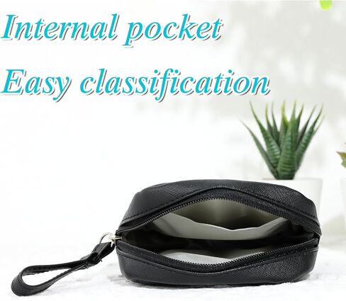 Sanitary Bags Sanitary Napkin Storage Bag Portable Makeup Bag Pad Pouch Tampon Bags Period Pouch First Period Kit for Teen Girls Women (Black) in Kuwait