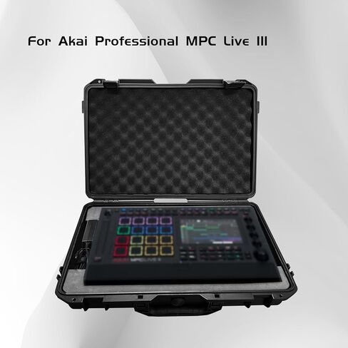 حافظة صلبة لجهاز Akai Professional MPC Live III، حافظة تخزين صلبة لواجهة الصوت مزودة بمقبض مريح مع رغوة قابلة للتخصيص in Kuwait