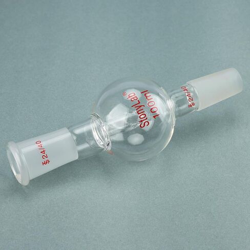 stonylab 100 ml Rotary Evaporator Bump Trap, 24/40 Upper Inner Vapor Tube, 24/40 Standard Taper Joints, G3.3 Borosilicate Glass in Saudi Arabia