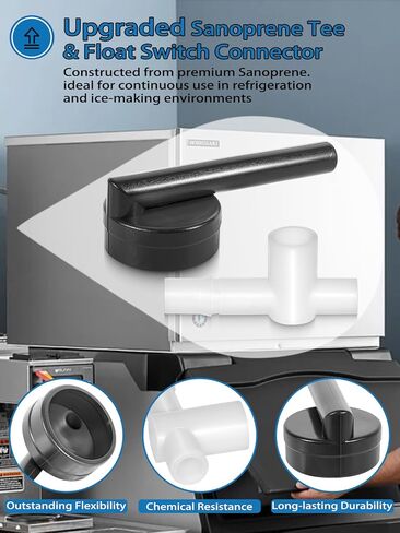 426799-01 Float Switch Connector & 4A0177-01 Sanoprene Tee Replacement Kit for Hoshizaki Ice Maker Compatible with KM Series in Saudi Arabia