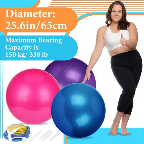 Soulchen 14 Pcs Yoga Pilates Equipment for Women Include Abdominal Roller Wheel 26 Inches Pilate Ball with Pump Exercise Resistance Bands 9.8 Inches Fitness Balls for Home Office Gym Fitness in Saudi Arabia