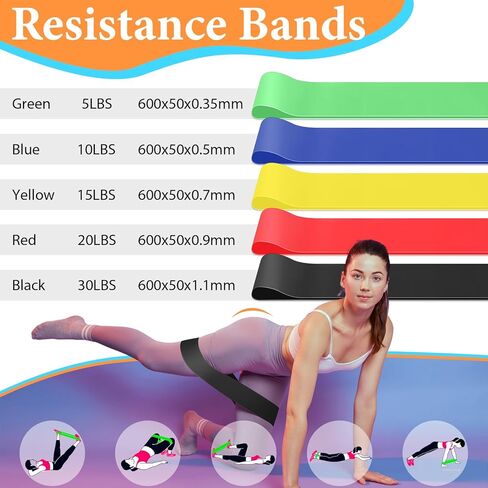 Soulchen 14 Pcs Yoga Pilates Equipment for Women Include Abdominal Roller Wheel 26 Inches Pilate Ball with Pump Exercise Resistance Bands 9.8 Inches Fitness Balls for Home Office Gym Fitness in Saudi Arabia