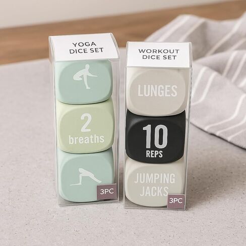 Yoga & Exercise Dice Set – Workout Dice for Home Fitness, HIIT, Strength Moves, Cardio, Stretching & Breathing | Fun Random Generator for Women, Men, Couples, Beginners&Trainers(Special Edition) in Saudi Arabia