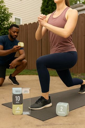 Yoga & Exercise Dice Set – Workout Dice for Home Fitness, HIIT, Strength Moves, Cardio, Stretching & Breathing | Fun Random Generator for Women, Men, Couples, Beginners&Trainers(Special Edition) in Saudi Arabia