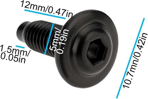 6pcs 5x12mm Car Fairing Panel Screw 77211091C Compatible with Ducati 2010-2025 in Saudi Arabia
