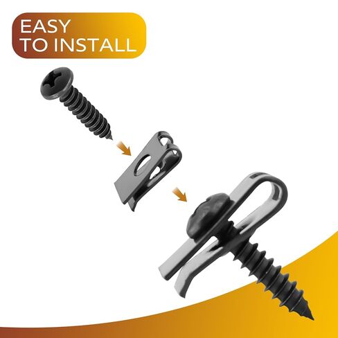 طقم براغي توركس وصواميل مسطحة للوحة الجسم، براغي توركس M6 × 25 مم مع صواميل بلاستيكية مسطحة متوافقة مع Polaris Ranger وRZR وعام (2014-2025)، بديل لـ 7519650 و7547674، مجموعة من 6 in Kuwait