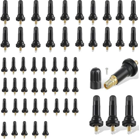 TPMS 17-20008 استبدال صمام مستشعر ضغط الإطارات المطاطي المتوافق مع VS 950 VS950 15263240 متوافق مع فورد شيفروليه دودج كرايسل بويك رام كاديلاك بونتياك سوبارو لينكولن 100 قطعة in Kuwait