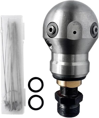High Pressure Washing Sewage Pipe Cleaning Rotating Ball Spherical Jetter Nozzle(1I2 Female 60LPM) in Kuwait