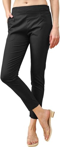 Lyra LUX Women's 100% Cotton Stretch Pencil Pant in Kuwait