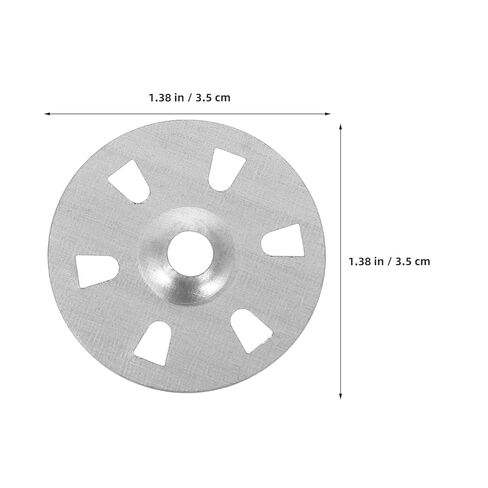 500 قطعة من حلقات التثبيت المعدنية لعزل الألواح الإسفنجية، غسالات تثبيت مسطحة بستة فتحات مقاس 1-1/8 بوصة لألواح الرغوة الصلبة، وسادات تثبيت قوية لتركيب براغي لوحة الجص in Kuwait