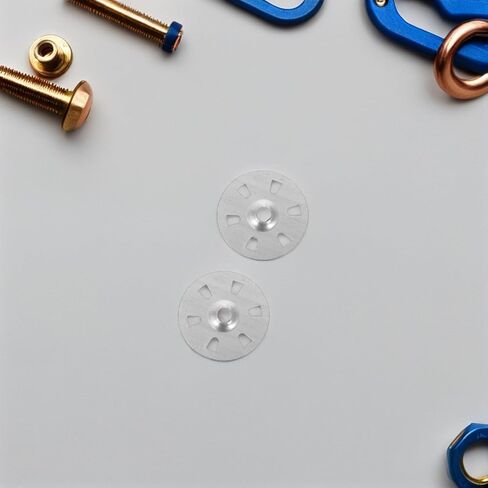 500 قطعة من حلقات التثبيت المعدنية لعزل الألواح الإسفنجية، غسالات تثبيت مسطحة بستة فتحات مقاس 1-1/8 بوصة لألواح الرغوة الصلبة، وسادات تثبيت قوية لتركيب براغي لوحة الجص in Kuwait