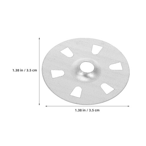 500pcs Six-Hole Metal Insulation Washers for Foam Board Fastening, Flat Rigid Foam Support Discs for Drywall and Panel Fixing in Construction in Kuwait