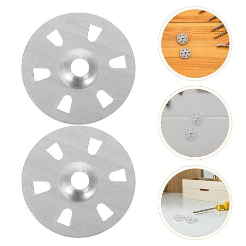 500pcs Six-Hole Metal Insulation Washers for Foam Board Fastening, Flat Rigid Foam Support Discs for Drywall and Panel Fixing in Construction in Kuwait