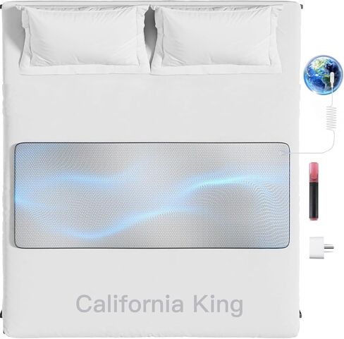 حصيرة التأريض من الجرافين للسرير: علاج أرضي داخلي لتحسين النوم وتعزيز الطاقة - وسادة نوم موصلة مع فوائد مؤرضة - مجموعة هدايا صحية للنساء (كاليفورنيا كينج) in Kuwait