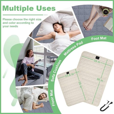 Grounding Mat Kit 34 x 50 Inch, Grounding Mat for Sleep, Energy, Pain Relief, Inflammation, Balance, Wellness in Kuwait