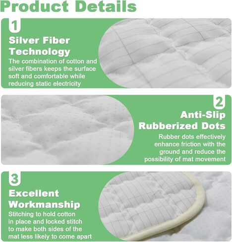 Grounding Mat Kit 34 x 50 Inch, Grounding Mat for Sleep, Energy, Pain Relief, Inflammation, Balance, Wellness in Kuwait