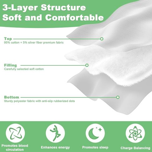 Grounding Mat Kit 34 x 50 Inch, Grounding Mat for Sleep, Energy, Pain Relief, Inflammation, Balance, Wellness in Kuwait