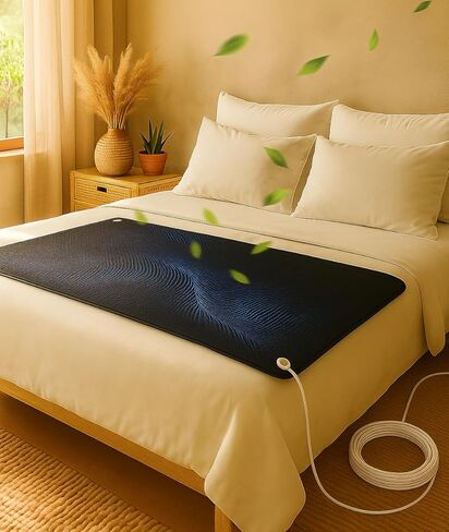 Grounding Mat for Bed, Earthing Mat for Better Sleep & Stress Reduction, Grounding Pad for Bed with Cable, Grounding Matress Pad, Grounding Well Mat Queen & King Size in Saudi Arabia