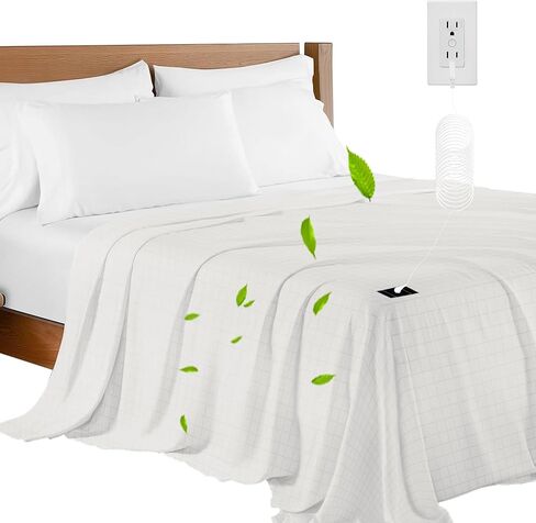 Grounding Sheets King Size,Grounding Flat Sheets 20% Silver for Bed Sleeping for Better Sleep,Grounding Sheets with Grounding Cord in Kuwait