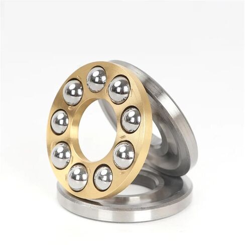 Miniature Axial Thrust Ball Bearing, Gold-Plated Steel Ring, Precision Engineered (F3-8M 3x8x3.5mm) in Saudi Arabia