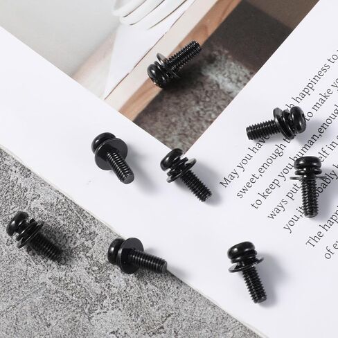 8 Pcs VESA Mount Screws M4 10mm Screws Washers Stainless Steel TV Mounting Hardware Kit for 75x75 / 100x100 TV & Monitor Wall Mounts Bracket Fixing(Black) in Kuwait