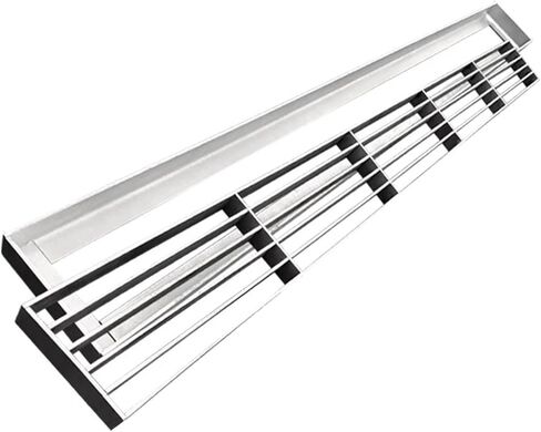 Stainless Steel Gutter Cover Grate - Low Profile Outdoor Linear Drain for Sidewalk, Garden, Driveway & Patio - Removable Drainage Trench Kit (100x20x3CM) in Kuwait