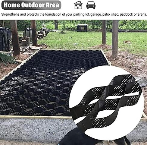HeavyDuty Gravel Driveway Grid2Inch Honeycomb Geogrid for Mud Control Durable Lawn & Garden Pathway Grating Ground Stabilization Mesh EcoFriendly Paving Solution in Kuwait