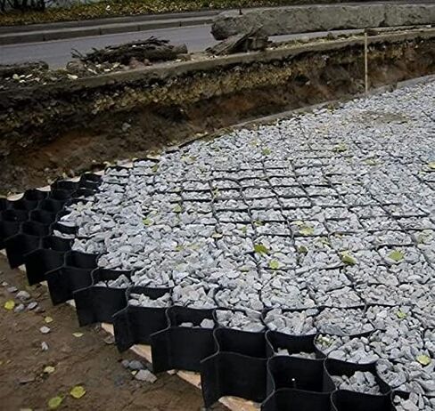 HeavyDuty Gravel Driveway Grid2Inch Honeycomb Geogrid for Mud Control Durable Lawn & Garden Pathway Grating Ground Stabilization Mesh EcoFriendly Paving Solution in Kuwait
