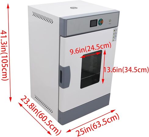 125L Digital Forced Air Convection Drying Oven Lab Drying Oven 50-572℉ Intelligent Temperature Control 2 Shelves 110v 2kw in Kuwait