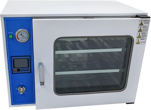 0.9Cu ft Vacuum Drying Oven 122-392℉ Lab Digital Vacuum Drying Degassing Oven 2 Shelves 110v 600w Mirror-polished 304 Stainless Steel in Kuwait