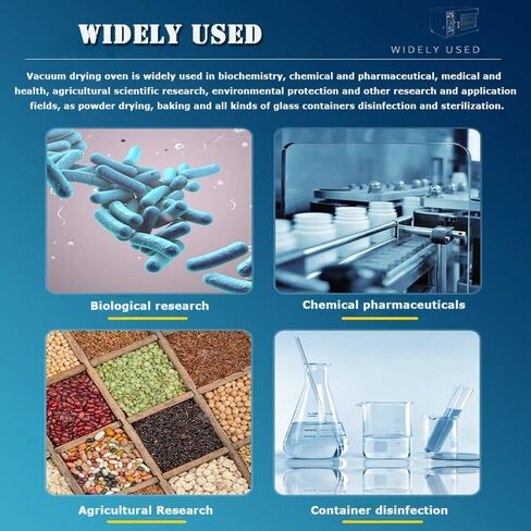 0.9Cu ft Vacuum Drying Oven 122-392℉ Lab Digital Vacuum Drying Degassing Oven 2 Shelves 110v 600w Mirror-polished 304 Stainless Steel in Kuwait