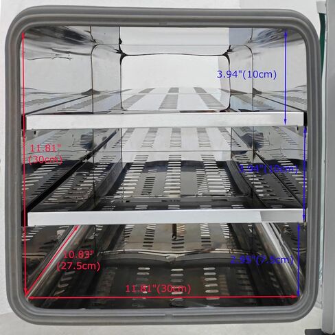 0.9Cu ft Vacuum Drying Oven 122-392℉ Lab Digital Vacuum Drying Degassing Oven 2 Shelves 110v 600w Mirror-polished 304 Stainless Steel in Kuwait