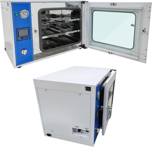 0.9Cu ft Vacuum Drying Oven 122-392℉ Lab Digital Vacuum Drying Degassing Oven 2 Shelves 110v 600w Mirror-polished 304 Stainless Steel in Kuwait
