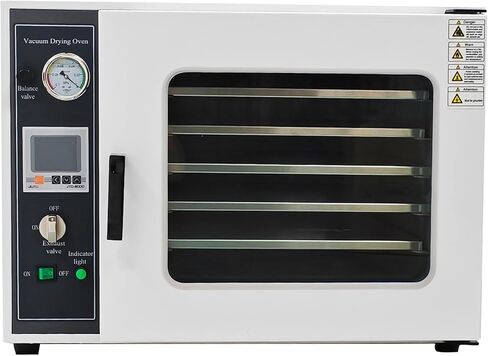 TECHTONGDA فرن تجفيف الفراغ معالجة حرارية خزانة جافة مختبر صناعي للتحكم في درجة الحرارة 5 طبقات غرفة من الفولاذ المقاوم للصدأ 50-482 درجة فهرنهايت 1.9 قدم مكعب in Kuwait