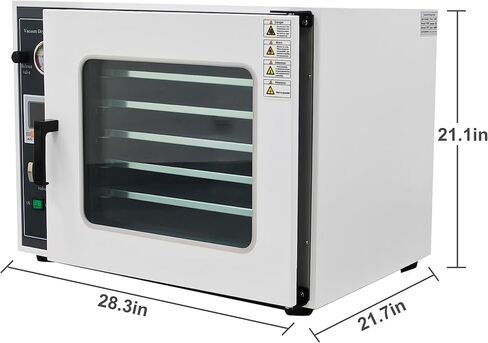 TECHTONGDA فرن تجفيف الفراغ معالجة حرارية خزانة جافة مختبر صناعي للتحكم في درجة الحرارة 5 طبقات غرفة من الفولاذ المقاوم للصدأ 50-482 درجة فهرنهايت 1.9 قدم مكعب in Kuwait