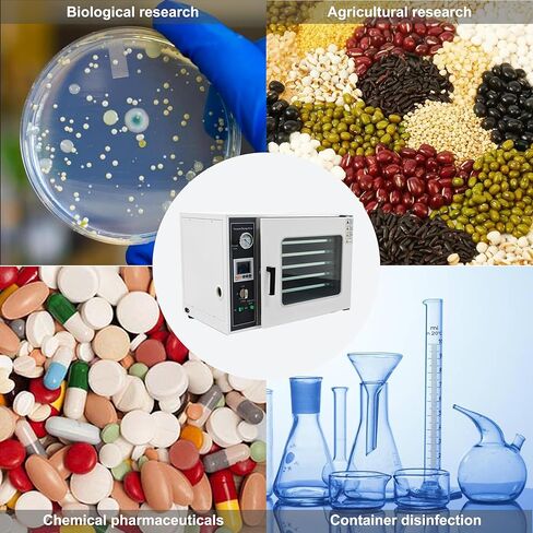 TECHTONGDA فرن تجفيف الفراغ معالجة حرارية خزانة جافة مختبر صناعي للتحكم في درجة الحرارة 5 طبقات غرفة من الفولاذ المقاوم للصدأ 50-482 درجة فهرنهايت 1.9 قدم مكعب in Kuwait