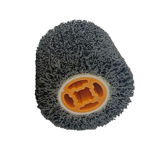 2 PCS Surface Conditioning Drum, 40 Grit Burnishing Wheel, 4.5" Abrasive Drum Cleaner, Abrasive Drawing Wheel Drum for Surface Treatment, Rough Grinding Machining in Saudi Arabia