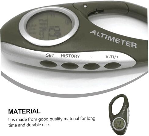 Handheld Altitude Barometer Thermometer for Mountain Climbing Outdoor Temperature Gauge Carabiner Clip in Saudi Arabia