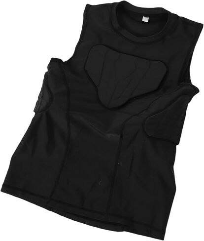 Youth Football Padded Vest, Thickened Anti Collision Protective Shirt with Breathable Polyurethane Material, for Basketball Cycling Sports Training (#4) in Saudi Arabia